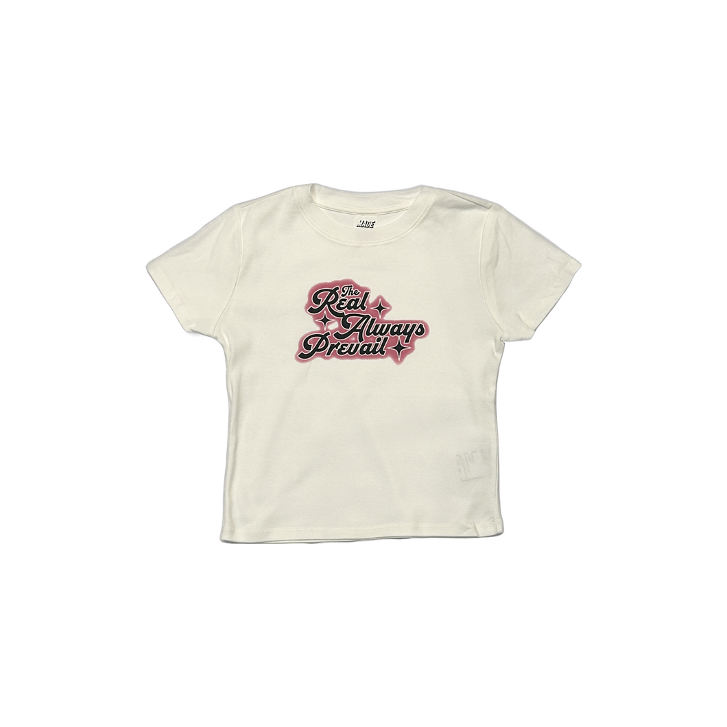 The Real Always Prevail Pink Airbrush Baby Tee